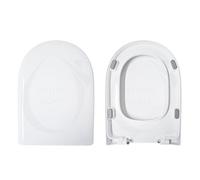 Copriwater Sedile Wc ABC HIDRA Come Originale, In Plastica Termoindurente Avvolgente,Colore Bianco MADE IN ITALY CHIUSURA AMMORTIZZATA