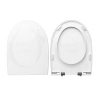 Copriwater Sedile Wc BULL ESEDRA Come Originale, In Plastica Termoindurente Avvolgente,Colore Bianco MADE IN ITALY CHIUSURA AMMORTIZZATA