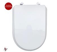 COPRIWATER SEDILE WC CESAME SINTESI BIANCO CERNIERE CROMATE