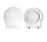 Copriwater Sedile Wc compatibile con DUNIA GSG, In Plastica Termoindurente Avvolgente,Colore Bianco MADE IN ITALY CHIUSURA AMMORTIZZATA