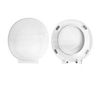 Copriwater Sedile Wc EL1 GALASSIA Come Originale, In Plastica Termoindurente Avvolgente,Colore Bianco MADE IN ITALY