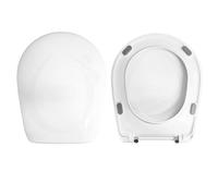 Copriwater Sedile Wc NORMAL 52 AXA Come Originale, In Plastica Termoindurente Avvolgente,Colore Bianco MADE IN ITALY CHIUSURA AMMORTIZZATA