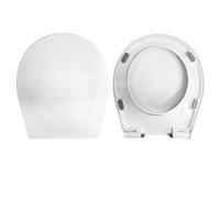 Copriwater Sedile Wc XES GALASSIA Come Originale, In Plastica Termoindurente Avvolgente,Colore Bianco MADE IN ITALY CHIUSURA AMMORTIZZATA