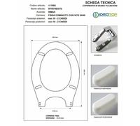 Copriwater Simas SYNTHESYS BIANCO Cerniera Rallentata Soft Close