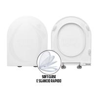 Copriwater Slim Ydra Pozzi Ginori termoindurente Soft Close Sgancio Rapido