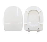 Copriwater Spin Flaminia compatibile legno rivestito in resina poliestere bianco