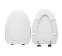Copriwater Sweet Life Dolomite legno rivestito in resina poliestere bianco