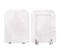 Copriwater Traccia G.S.I. legno rivestito in resina poliestere bianco
