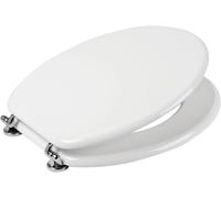 Copriwater Universale Copri WC MDF Coprivaso Sedile Bianco per Tazza WC, 45 X 36