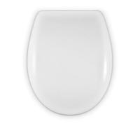 COPRIWATER UNIVERSALE FORMA O | CERNIERA REGOLABILE | INSTALLAZIONE E PULIZIA FACILI | SEDILE MOLTO RESISTENTE | BIANCO | 43 x 36 x 5,5 cm