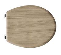 Copriwater universale in legno di rovere sbiancato