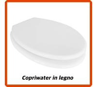 Copriwater universale legno copri asse sedile wc tavoletta water coprivaso 22ACU