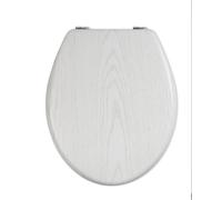 Copriwater universale legno mdf resistente con stampa cerniere wc bagno