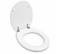 Copriwater Universale MDF Bianco Con Cerniere Acciaio 52972