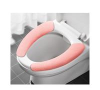 Copriwater universale, morbido copriwater, adesivo for WC, lavabile, scaldabagno, copriwater, cuscino, tinta unita(Small pink)