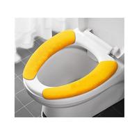 Copriwater universale, morbido copriwater, adesivo for WC, lavabile, scaldabagno, copriwater, cuscino, tinta unita(Small yellow)