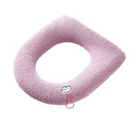 Copriwater universale morbido e spesso, scaldino da bagno con sollevatore, tessuto elasticizzato e lavabile, cuscino di facile installazione