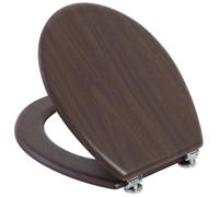 COPRIWATER UNIVERSALE SEDILE TAVOLETTA WC BAGNO MDF NOCE ARTE POVERA 18"FERIDRAS