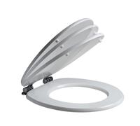 COPRIWATER UNIVERSALE SEDILE WC TAVOLETTA WC BAGNO IN MDF SOFT CLOSE BIANCO 4F