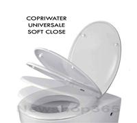 COPRIWATER UNIVERSALE SOFT CLOSE SGANCIABILE COPRIVASO TAVOLETTA SEDILE WC