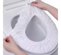 Copriwater usa e getta di qualità, 30 pezzi, 50 pezzi, 100 pezzi. È possibile scegliere 1 quantità ciascuno avvolto singolarmente, tessuto non tessuto elastico impermeabile, universale per il 90% dei