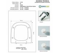 Copriwater Vavid IO Grigio Sussurrato Cerniera Rallentata Soft Close Cromo