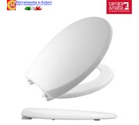 Copriwater WC UNIVERSALE Sedile Tavoletta Copri Vaso Bianco S12 352x436 mm