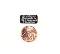 CopterFarm Targhetta di sicurezza per droni, targhetta per indirizzi, ignifuga, autoadesiva, set da 1 - 8 (1, micro 20 x 10 mm)