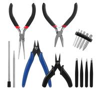 Coptiner 15PCS Kit di strumenti per modellini Gundam, set di strumenti artigianali, strumenti base per hobby per la costruzione, riparazione e fissaggio di modellini Gundam, arti e mestieri