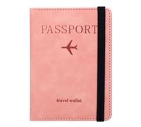 Coptiner Custodia per Passaporto da Viaggio Pelle PU RFID Blocking Titolare di Passaporto Copertine per passaporto Custodie Porta Passaporto per Documenti di Viaggio Organizer per carte di credito