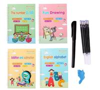 Copybooks Ink for , raccoglitore di pratica di scrittura a mano - Raccoglitore per riutilizzabili | per l'apprendimento, Pratica un libro di scrittura con penne per la scuola materna,
