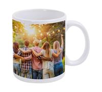 Copykrea - Tazza personalizzabile con la tua foto | Classificazione AAA | Lavabile in microonde e in lavastoviglie | 350 ml | Interno ed esterno bianco