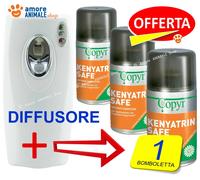 COPYR Erogatore Copyrmatic + 1 / 3 / 6 bombolette KENYATRIN SAFE - Insetticida