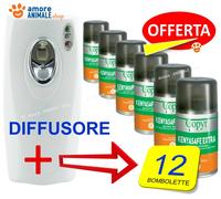 COPYR Erogatore Copyrmatic + 12 bombolette ricarica KENYASAFE EXTRA Insetticida