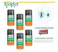 Copyr KENYASAFE EXTRA 6pz da 250 ml per erogatore Insetticida Mosche Zanzare