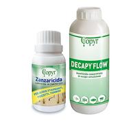 Copyr | PACK ANTIZANZARE - Larvicida zanzare pyriproxyfen 20 Compresse e Decapy Flow 1L