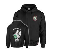 Copytec Felpa con cappuccio da cacciatore di montagna, con stella alpina, GebJg Truppe BW Tradition #46558, Nero , L