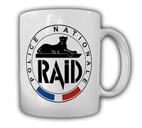 Copytec Tazza RAID Police Nazionale Ricerca Assistance Intervento Dissausion Francia Polizia Unità Speciale Distintivo Tazza #21350