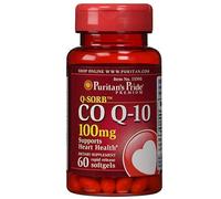 CoQ10 CO Q-10, CoQ-10, 100 Mg 60 Softgel Q-Sorb™ Coenzima Q-10 Puritan's Pride