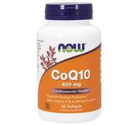 NOW FOODS, CoQ10 + Lecithin & Vitamin E, 400mg - 60 sgels NOW3198