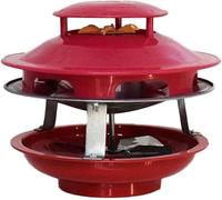 COQALINEX Induttore di tiraggio per camini, Ventilatore a tiraggio indotto for camino 80W 4 foglie 190-240V for diametro canna fumaria 11-19 cm