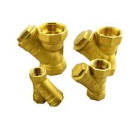 COQFBHJBRH 1pc 1/2" 3/4" 1" 1-1/4" 1-1/2" 2" Female Inline Y Mesh Strainer Threads Brass valve(DN20) COQFBHJBRH