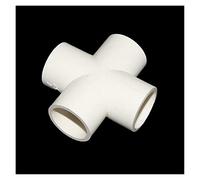 COQFBHJBRH Garden Plumbing Inner Diameter 32mm, 25mm, 20mm Cross-Shaped Three-Way Joint Garden Irrigation PVC Pipe Joint Aquarium Fittings Water Pipe 3 (Color : White, Size : 25mm) COQFBHJBRH