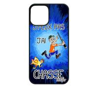 Coque 12 Pro/iPhone 12 Silicone jpeux Pas J'Ai Chasse Drole Bleu Original Hunter umoristico Cover Comico Uomo Case Fumetto Apple
