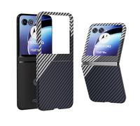 COQUE Caso per Motorola Razr 50, le Custodie Pieghevoli per Telefoni Motorola Razr 50 Carbon Series Flip Series(argentato)