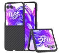 COQUE Caso per Motorola Razr 50 Ultra, le Custodie Pieghevoli per Telefoni Motorola Razr 50 Ultra Carbon Series Flip Series(Nero)