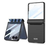 COQUE Custodia Galaxy Z Flip 7,Pellicola Protettiva Guscio Integrato Guscio Pieghevole All-Inclusive,Cover Telefono Pieghevole per Samsung Galaxy Z Flip 7 5G-Nero