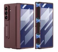 COQUE Custodia Galaxy Z Fold 7,Pellicola Protettiva Guscio Integrato Guscio Pieghevole All-Inclusive,Cover Telefono Pieghevole per Samsung Galaxy Z Fold 7 5G-Borgogna