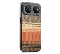 COQUE Custodia in Fibra di Carbonio per Huawei nova 16 Ultra-Marrone