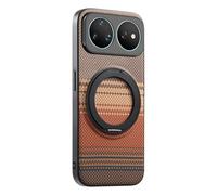 COQUE Custodia in Fibra di Carbonio per Huawei nova 16 Ultra-Marrone